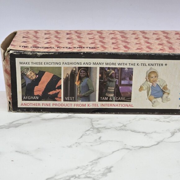 Original K-Tel Knitter Vintage 1964 Instructions 2 Needles Yarn Box P1-660 USA - Picture 5 of 8
